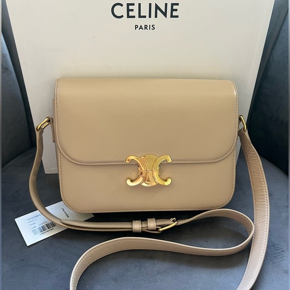 Celine Handbags - Celine Triomphe Crossbody Bag Medium